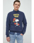 MC2 Saint Barth Памучен суичър X Peanuts в тъмносиньо с принт - Pepit.bg