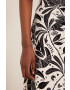 Medicine Ленена пола в бежово среднодълъг модел разкроен модел - Pepit.bg