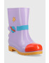 Melissa Детски гумени ботуши Rain Boot + Fabula Inf в лилаво - Pepit.bg