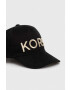Michael Kors Детска шапка в черно с апликация - Pepit.bg