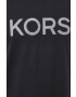 Michael Kors Памучна тениска в черно с апликация - Pepit.bg