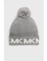 Michael Kors Шапка в сиво с фина плетка - Pepit.bg