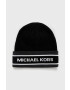 Michael Kors Шапка в черно с фина плетка - Pepit.bg