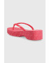 MICHAEL Michael Kors Джапанки Lilo в розово с платформа 40S3KIFA1Q - Pepit.bg