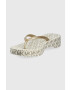 MICHAEL Michael Kors Джапанки Lilo Flip Flop дамски в златисто с платформа - Pepit.bg