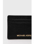 MICHAEL Michael Kors Кожен калъф за карти дамски в черно - Pepit.bg