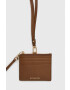 MICHAEL Michael Kors Кожен портфейл дамски в кафяво - Pepit.bg