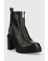 MICHAEL Michael Kors Кожени боти Cyrus в черно с висок ток - Pepit.bg