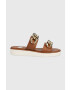 MICHAEL Michael Kors Кожени чехли Scarlett Double Band дамски в кафяво - Pepit.bg