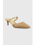 MICHAEL Michael Kors Кожени чехли Jessa в кафяво с ток стилето 40R3JSMP1L - Pepit.bg