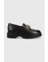 MICHAEL Michael Kors Кожени мокасини Parker в черно с платформа - Pepit.bg
