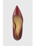 MICHAEL Michael Kors Кожени обувки с висок ток Clara в бордо 40F3CLMP1L - Pepit.bg