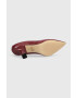 MICHAEL Michael Kors Кожени обувки с висок ток Clara в бордо 40F3CLMP1L - Pepit.bg