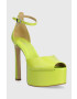 MICHAEL Michael Kors Кожени сандали Martina в зелено 40S3MTHP1L - Pepit.bg