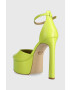 MICHAEL Michael Kors Кожени сандали Martina в зелено 40S3MTHP1L - Pepit.bg