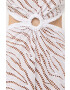 MICHAEL Michael Kors Памучна рокля в бяло къс модел разкроен модел - Pepit.bg
