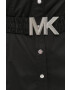 MICHAEL Michael Kors Рокля в черно къс модел разкроен модел - Pepit.bg