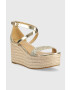 MICHAEL Michael Kors Сандали Serena в златисто със скосена платформа 40S3SEMS1B - Pepit.bg