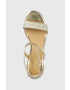 MICHAEL Michael Kors Сандали Serena в златисто със скосена платформа 40S3SEMS1B - Pepit.bg