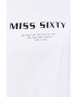 Miss Sixty Памучна тениска в бяло - Pepit.bg