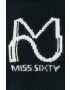 Miss Sixty Вълнен пуловер дамски в черно от лека материя - Pepit.bg