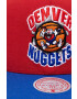 Mitchell&Ness Шапка с козирка Denver Nuggets в червено с десен - Pepit.bg