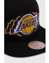 Mitchell&Ness Шапка с козирка Los Angeles Lakers в черно с апликация - Pepit.bg