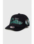 Mitchell&Ness Шапка с козирка с вълна BOSTON CELTICS в черно с апликация - Pepit.bg