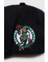 Mitchell&Ness Шапка с козирка с вълна BOSTON CELTICS в черно с апликация - Pepit.bg