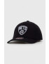 Mitchell&Ness Шапка с козирка с вълна Brooklyn Nets в черно с апликация - Pepit.bg