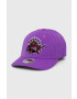 Mitchell&Ness Шапка с козирка с вълна Toronto Raptors в лилаво с апликация - Pepit.bg