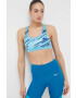 Mizuno Спортен сутиен Alpha Graphic в синьо с десен - Pepit.bg