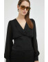 Morgan Блуза в черно с десен - Pepit.bg