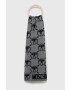 Moschino Шал с вълна в сиво с десен - Pepit.bg