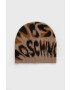 Moschino Шапка в кафяво с фина плетка - Pepit.bg