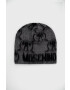 Moschino Шапка в сиво с фина плетка - Pepit.bg
