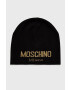 Moschino Шапка в черно с фина плетка - Pepit.bg