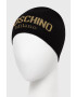 Moschino Шапка в черно с фина плетка - Pepit.bg
