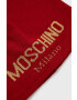 Moschino Шапка в червено с фина плетка - Pepit.bg
