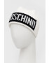 Moschino Шапка с вълна в бяло от плътен трикотаж - Pepit.bg