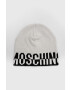 Moschino Шапка с вълна в бяло - Pepit.bg