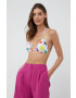 Moschino Underwear Горнище на бански в бяло с мека чашка - Pepit.bg