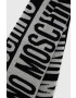 Moschino Вълнен шал в сиво с десен - Pepit.bg