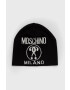 Moschino Вълнена шапка в черно от вълна - Pepit.bg
