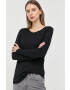 Mustang Блуза с дълги ръкави Style Anne Longsleeve в черно - Pepit.bg