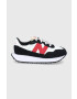 New Balance Детски обувки GS237BR1 в черно - Pepit.bg