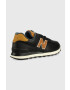 New Balance Кожени маратонки Ml574omd в черно - Pepit.bg