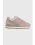 New Balance Кожени маратонки Wl574lw2 в розово - Pepit.bg