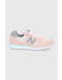 New Balance Кожени обувки WL373CP2 в прозрачен цвят с равна подметка - Pepit.bg