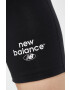 New Balance Къс панталон в черно с принт с висока талия - Pepit.bg